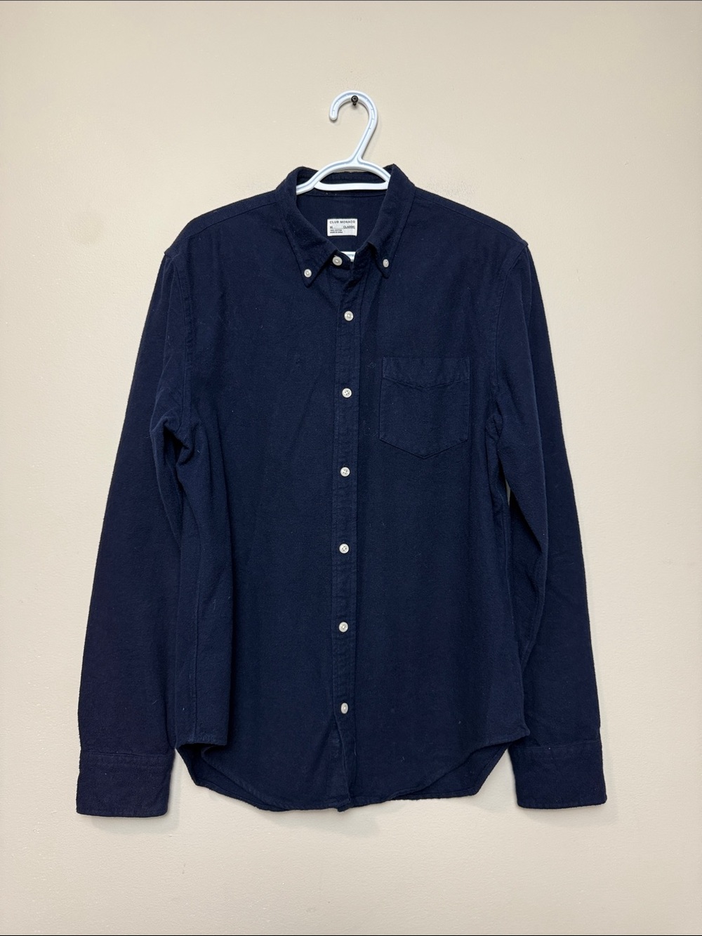 Club Monaco Navy Button-Down Shirt size M